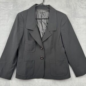Lafayette 148 New York Black Custom Tailored Blazer Jacket‎ Women's Size 8